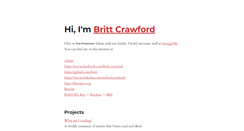 Desktop Screenshot of brittcrawford.com